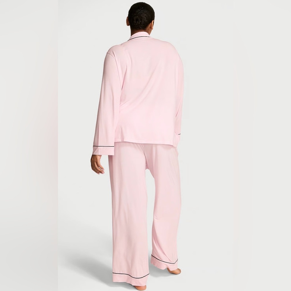 Victoria’s Secret Women's SoSoft Modal Long Pajama Set Angel Pink Size Large - Picture 2 of 16